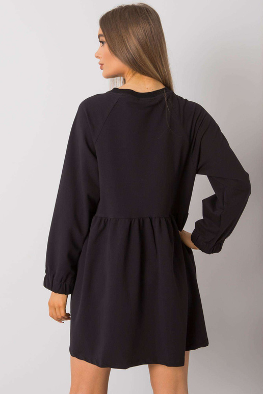 Bellevue černé šaty s dlouhým rukávem