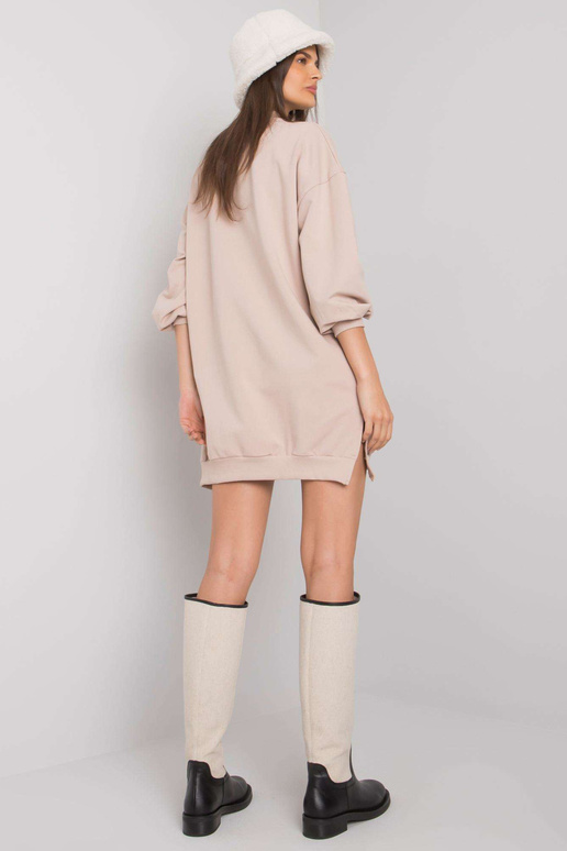 Světle béžové dámské bavlněné šaty...