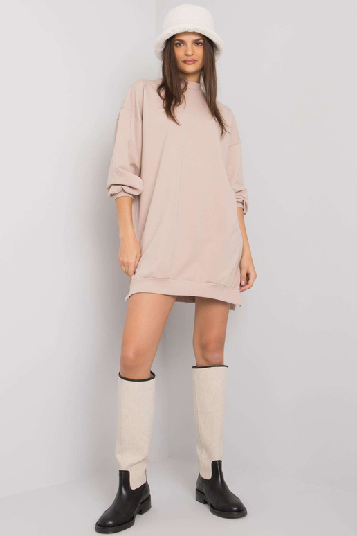 Světle béžové dámské bavlněné šaty...