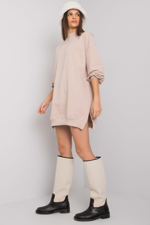 Světle béžové dámské bavlněné šaty...