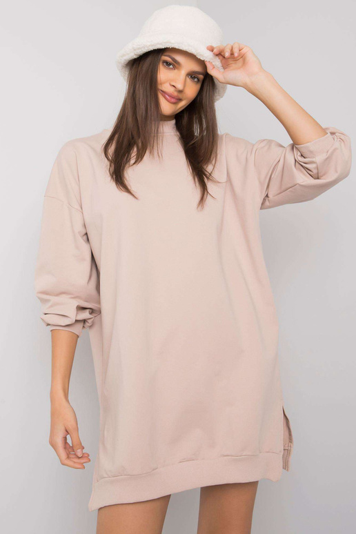 Světle béžové dámské bavlněné šaty...