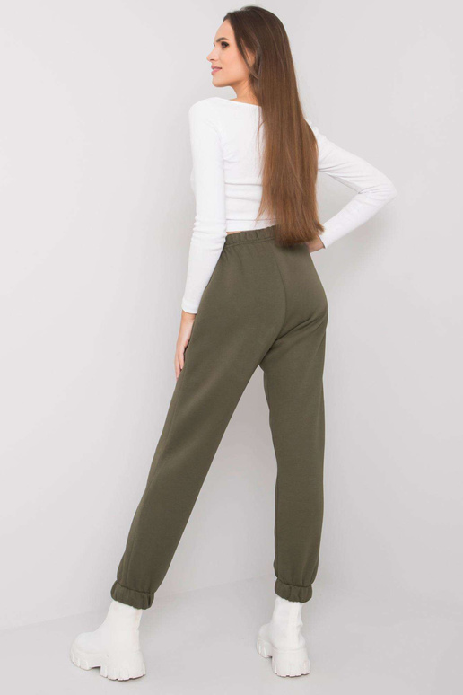 Průhledné khaki tepláky s nápisem Lily