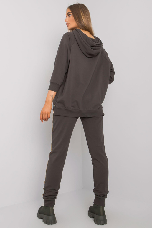 Tmavá khaki dvoudílná souprava s...