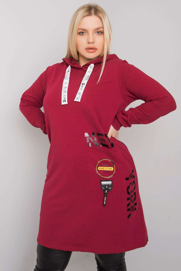 Vínová tunika plus size s... 2