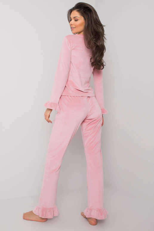 Růžové velurové pyžamo s kalhotami...