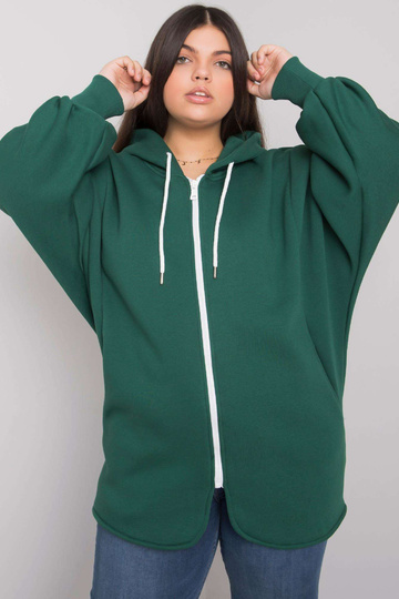 Tmavě zelená mikina s... 2