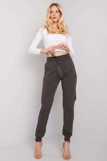 Tmavé khaki bavlněné...