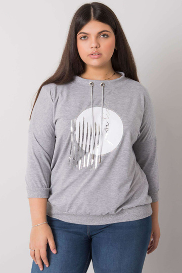 Šedá melanžová halenka...