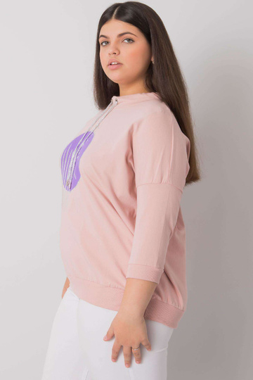 Špinavě růžová halenka...