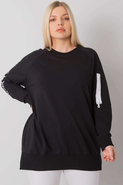 Černá mikinová tunika Parma velikosti...