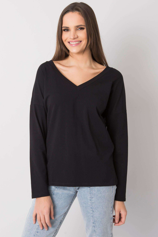 Černá dámská halenka s dlouhým...