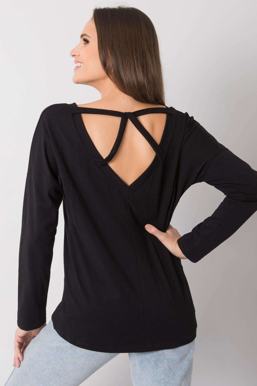 Černá dámská halenka s dlouhým...