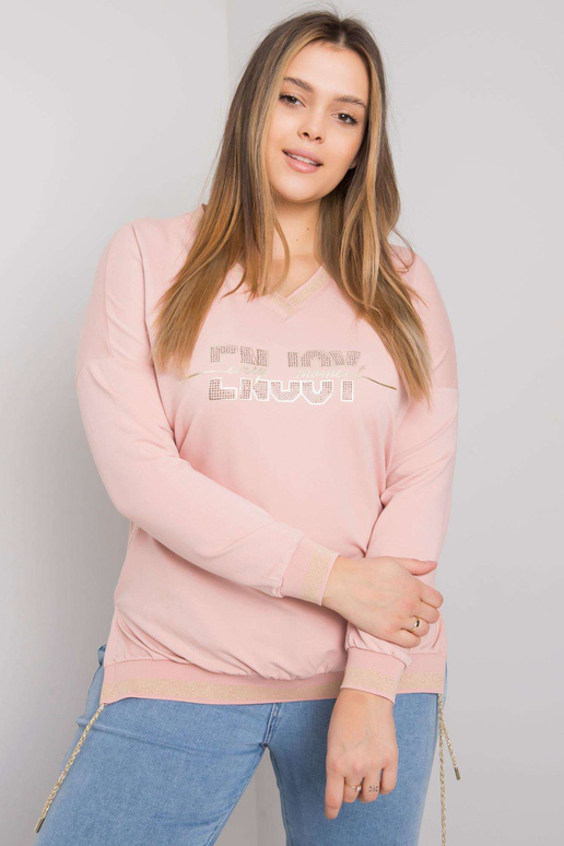 Špinavě růžová halenka větší...