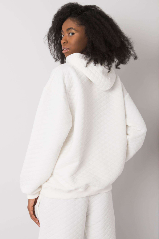 Ecru prošívaná mikina Hanna RUE PARIS