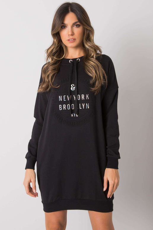 Černé mikinové šaty Senglea RUE PARIS