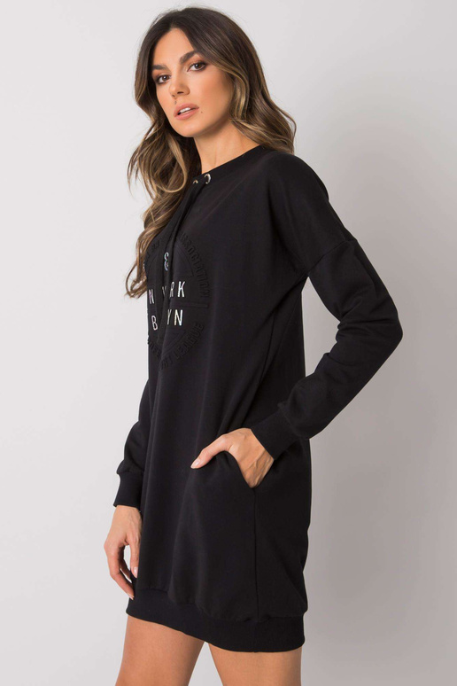 Černé mikinové šaty Senglea RUE PARIS