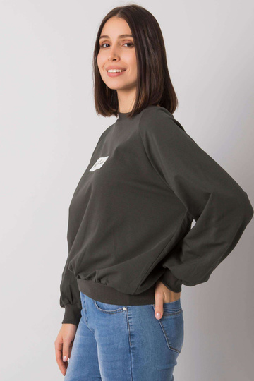 Tmavá khaki mikina s kapucí... 2