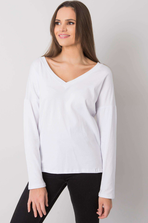 Bílá dámská halenka s dlouhým rukávem...