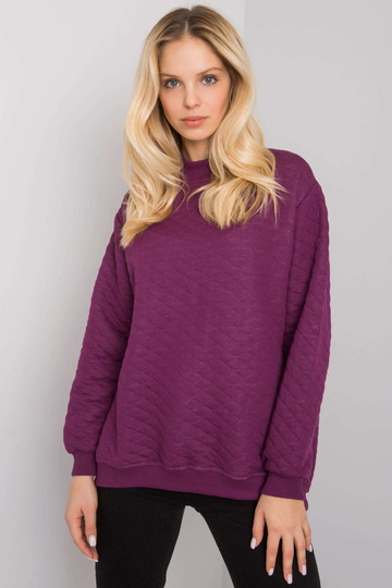 Fialová prošívaná mikina Chloe 2