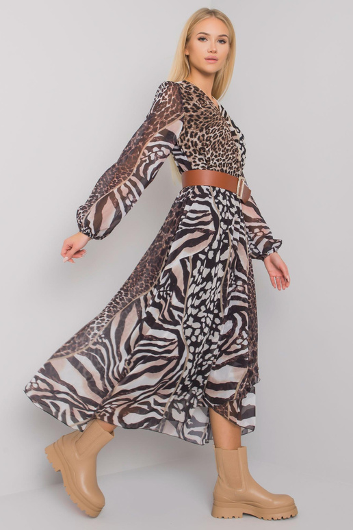 Černo-béžové šaty Weston