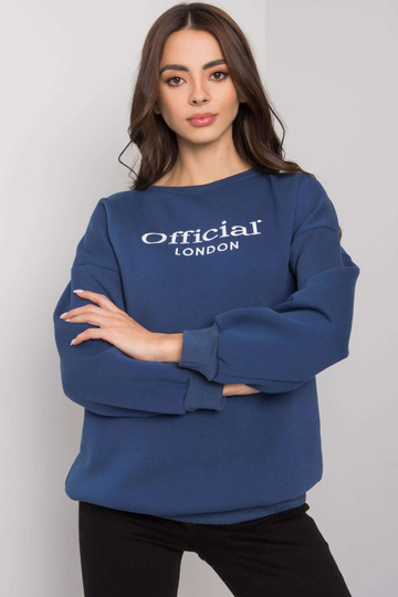 Námořnická modrá mikina bez...