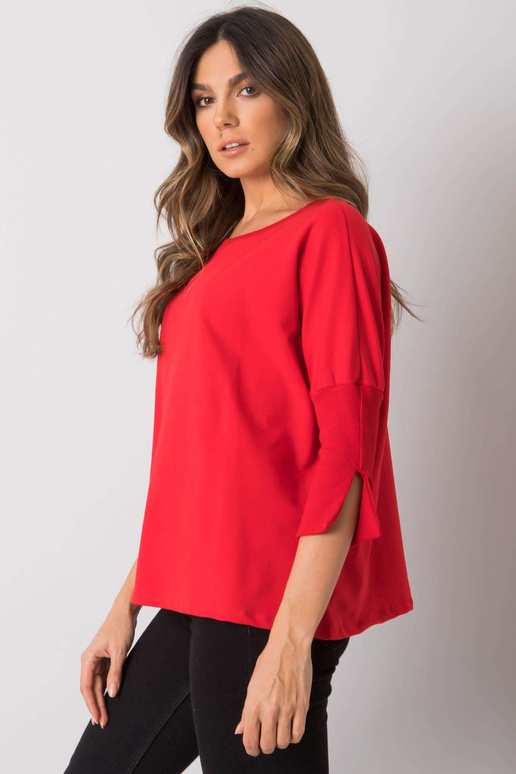 Červená volná halenka Hassina Červená volná halenka Hassina