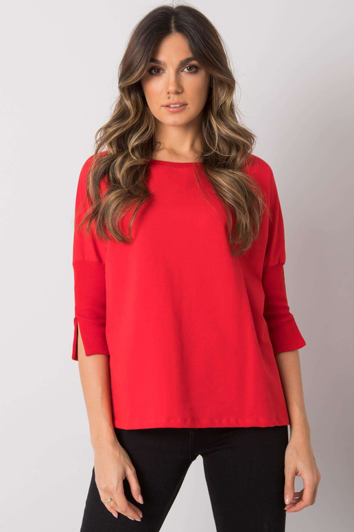 Červená volná halenka Hassina Červená volná halenka Hassina