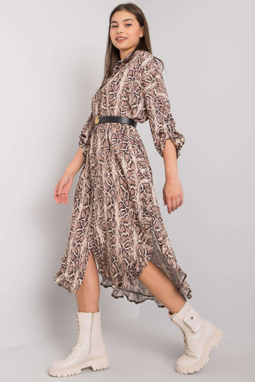 Béžové vzorované šaty... 2