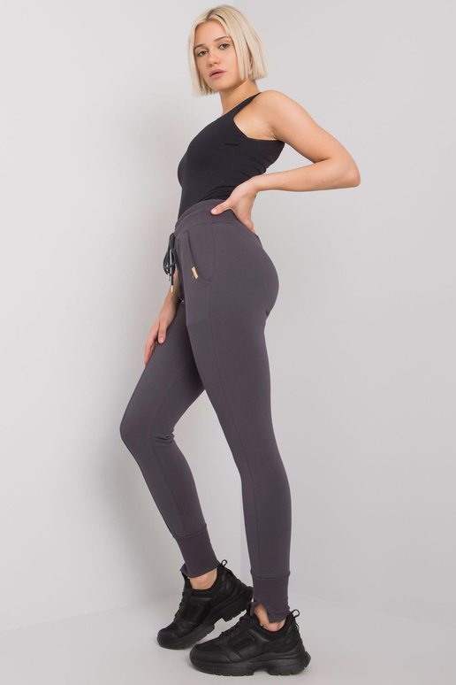 Grafitové tepláky s kapsami Naomi RUE...