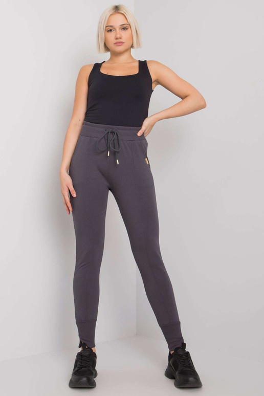 Grafitové tepláky s kapsami Naomi RUE...