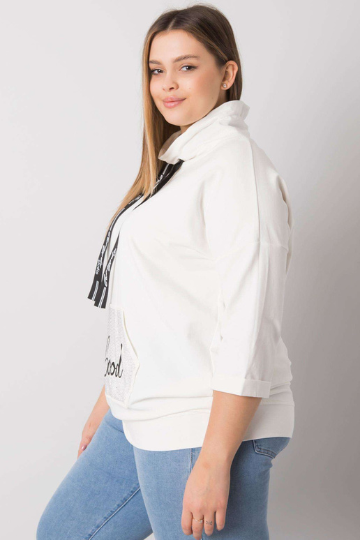 Ecru halenka plus velikosti s...