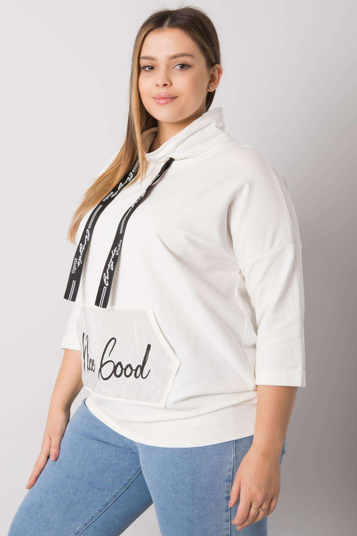 Ecru halenka plus velikosti s...