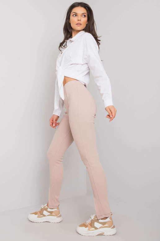 Světle béžové ležérní legíny s...