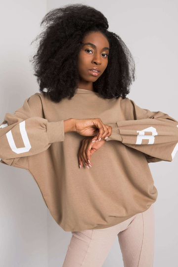 Béžová mikina s potiskem od...