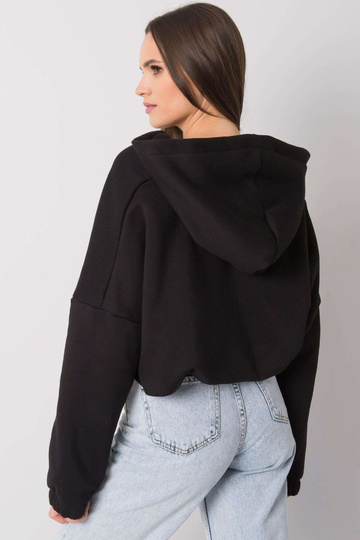 Černá mikina s výšivkou...