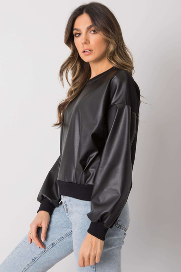 Černá mikina s vsadkou z...