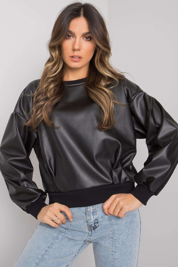 Černá mikina s vsadkou z... 2