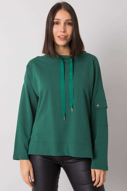 Tmavě zelená halenka plus size...