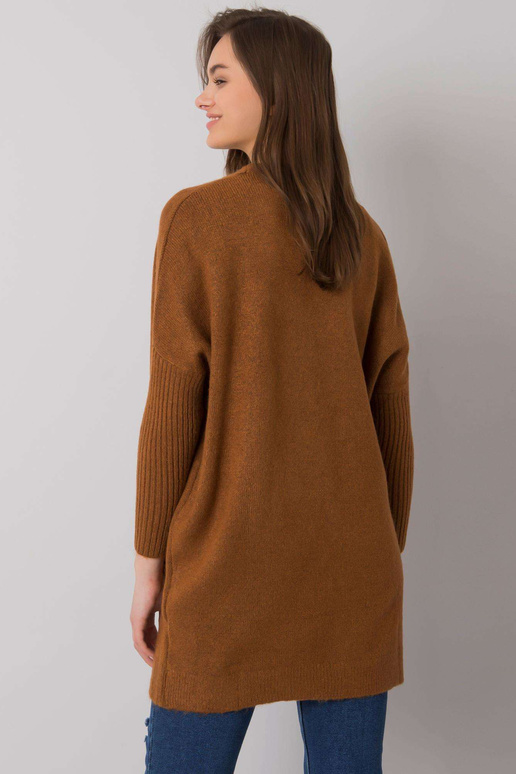 Světle hnědý svetr s kapsami Barreiro...