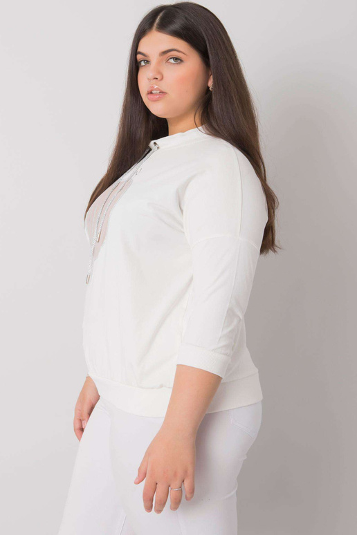 Ecru halenka větší velikosti s... Ecru halenka větší velikosti s...