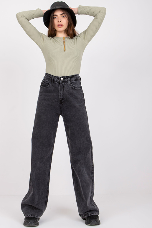 Světle zelená proužkovaná halenka s...