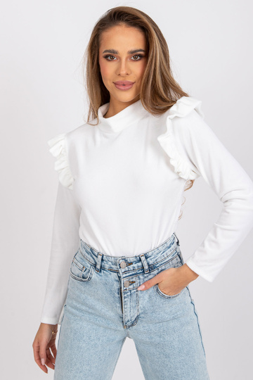 Bílá velurová halenka...