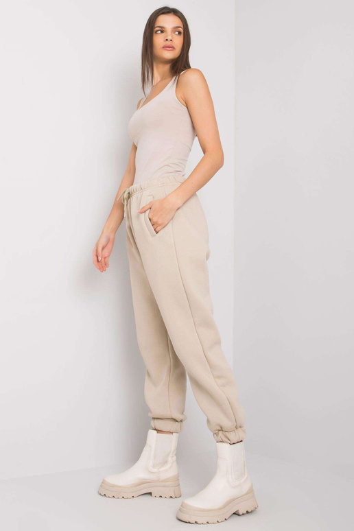 Béžové bavlněné tepláky Esher RUE PARIS