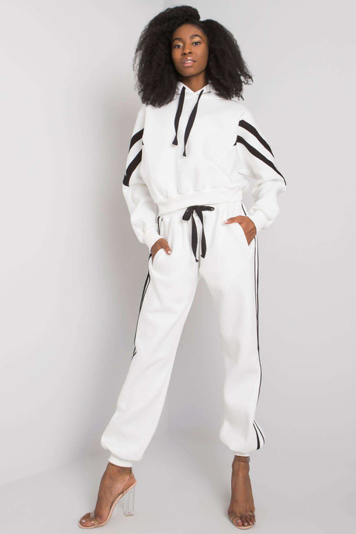 Bílý ležérní set s pruhy Stacy