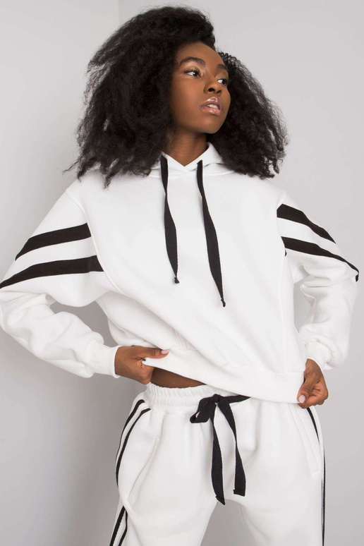 Bílý ležérní set s pruhy Stacy