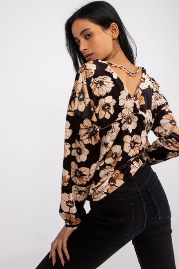 Černo-béžová velurová... 2