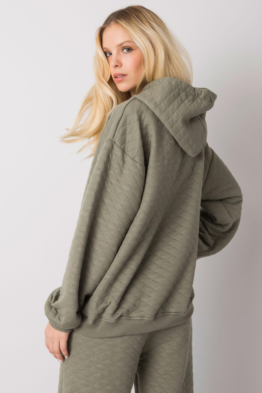 Lehká khaki mikina s prošíváním Hanna...