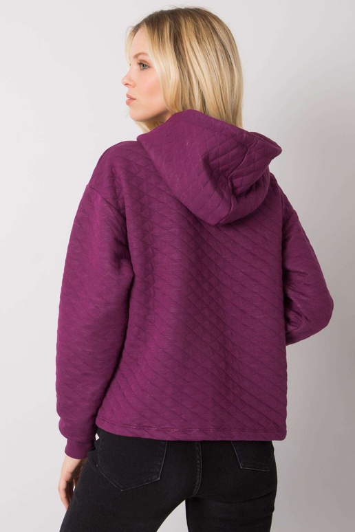 Fialová prošívaná mikina basic Melanie
