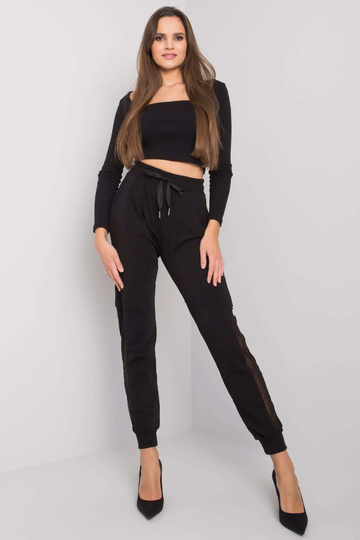 Susan Černé bavlněné tepláky 2