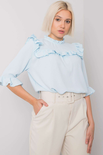 Světle modrá halenka s... 2